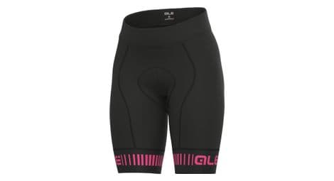 Damen trägerlose radhose alé strada schwarz/pink fluo xl