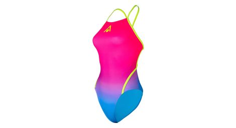 Bañador para mujer essentials diamondback rosa / azul