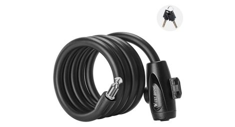 Antivol de Vélo 1,2m - Câble Acier Antivol - noir