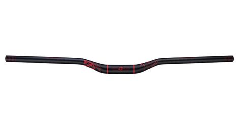 Barra de mtb de plomo reverso 31.8mm aumento de 25mm 770mm negro rojo