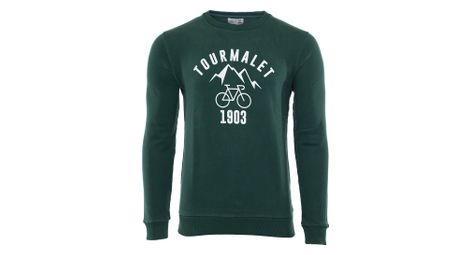 Sweat lebram x sport d epoque tourmalet vert bouteille