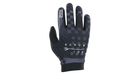 Guantes ion bike scrub unisex negro gris