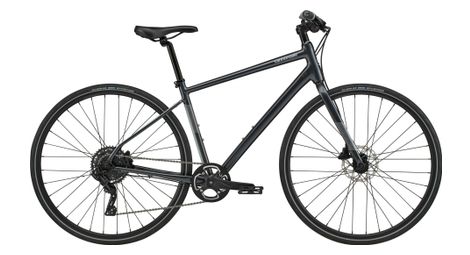 Velo de ville fitness cannondale quick 4 microshift advent 9v 700 mm gris graphite