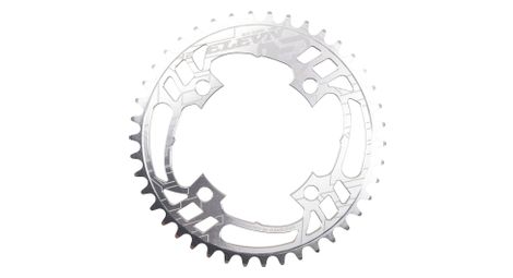 elevn flow krone 104mm 49 zahne silber