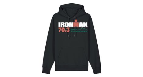 Felpa con cappuccio ironman 70.3 aix en provence nero