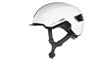 Casco abus hud-y blanco brillante / blanco