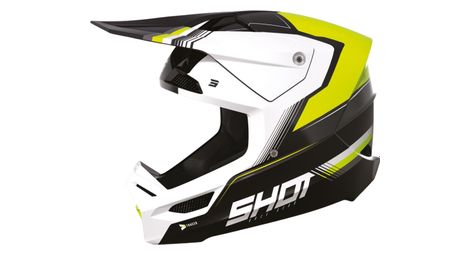 Casque integral shot race tracer jaune fluo