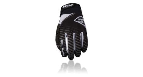  paire de gants longs enfant five race noir / blanc 