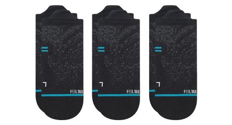 Chaussettes stance performance run light tab noir (pack de 3 paires)