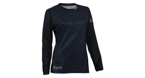 Damen langarmtrikot dharco gravity savanne grau/schwarz