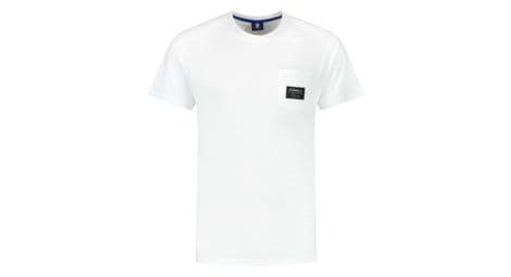 Maillot manches courtes rogelli pocket t-shirt noir homme blanc