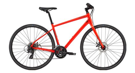 Vélo de ville fitness cannondale quick 5 shimano tourney 7v 700 mm rouge acid