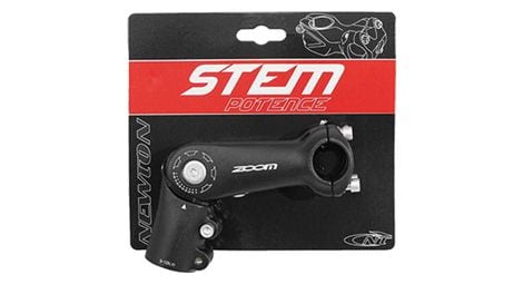 POTENCE VTT -URBAIN-TREKKING ZOOM REGLABLE REHAUSSE ALU NOIR MAT 25.4 L 110mm AHEAD-SET 1 1-8