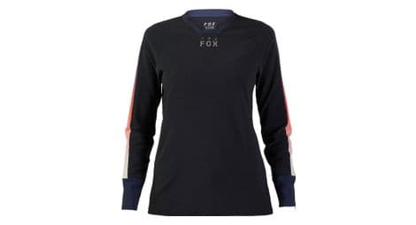 Maillot à manches longues fox femme defend lunar thermal noir