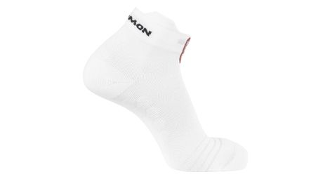 Chaussettes salomon s/lab glide ankle blanc/rouge