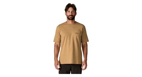 T-shirt patagonia boardshort pocket responsibili-tee jaune homme