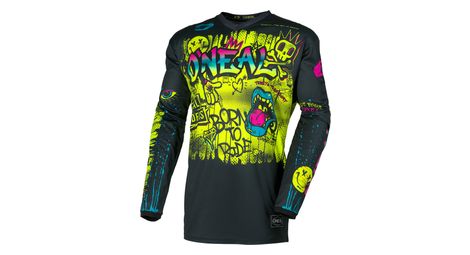 Maillot Manches Longues O'Neal Element Racid Noir/Jaune Enfant