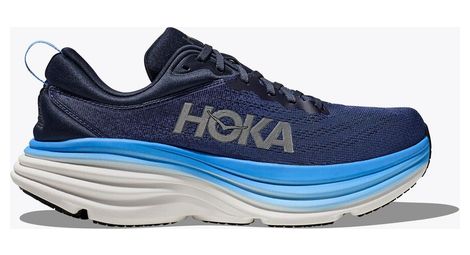 Chaussures de Running Hoka Bondi 8 Bleu Blanc