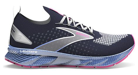 Chaussures running brooks levitate stealthfit 6 bleu rose femme