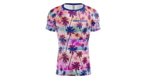 Maillot manches courtes otso mentos palms rose