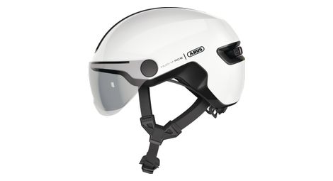 Casco abus hud-y ace blanco brillante / blanco