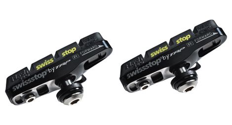 swissstop full flashpro black prince x2 rim brake pads carbon wheels for shimano sram