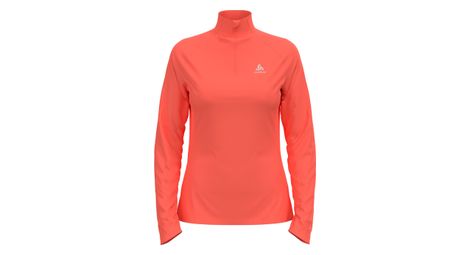 Veste running femme odlo essential 1 2 zip corail