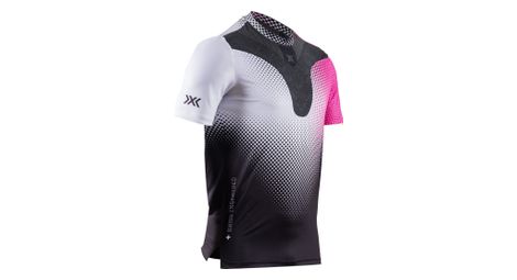 Maillot de manga corta X-Bionic Corefusion Run Negro/Blanco/Rosa Hombre