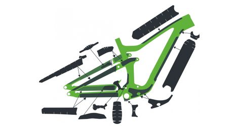 Kit di protezione del telaio syncros per scott ransom clear matt