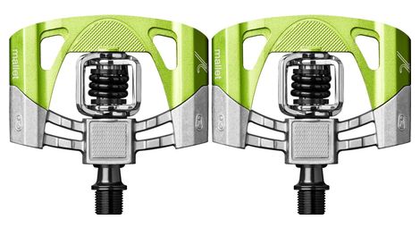 Crankbrothers paire de pedales mallet 2 vert noir