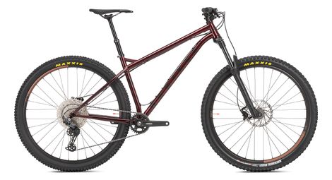 Semirrígidas mtb ns bicicletas excéntricas cromo shimano deore m6100 12v 29'' rojo oscuro 2023