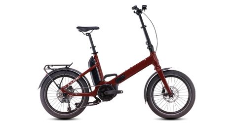 Cube fold hybrid 500 bici elettrica pieghevole shimano tiagra 10s 500 wh 20'' merlot red 2025
