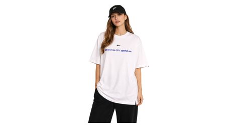 T-Shirt Nike Blocks League Blanc Femme