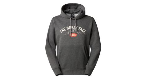 The north face hoodie varsity graphic grey