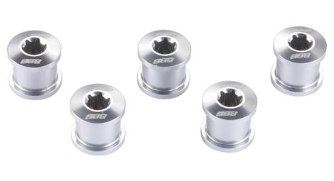 Bbb kit de 5 vis plateau hexstars alu silver