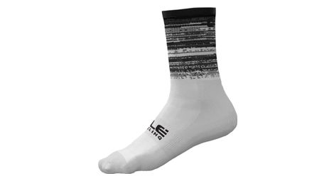 Calcetines alé q-skin scanner unisex blanco/negro