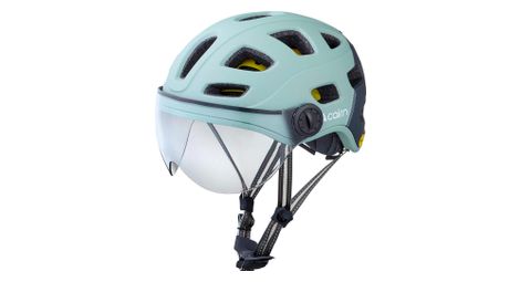 Cairn quartz visor led usb mips casco urbano luz verde