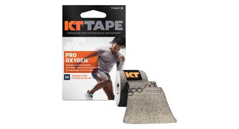 Nastro pretagliato kt tape tape pro oxygen titanium 20 strisce