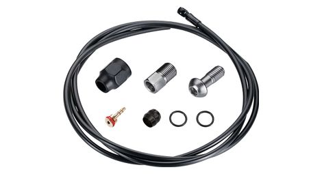 Kit durite trp 2000 mm - ø5.0mm avec vis banjo noir