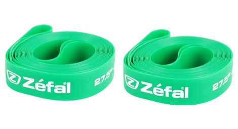 Paire de fonds de jantes zéfal soft 650b/27.5 20mm vert