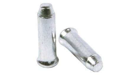 Embouts de câbles de dérailleur en alu elvedes 2.3 mm argent (10pcs)