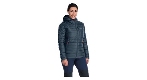 Lange daunenjacke damen rab microlight alpine blau