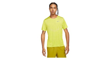 Maillot manches courtes nike dri fit rise 365 jaune