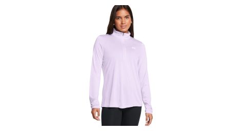 Camiseta under armour tech mauve 1/2 cremallera mujer