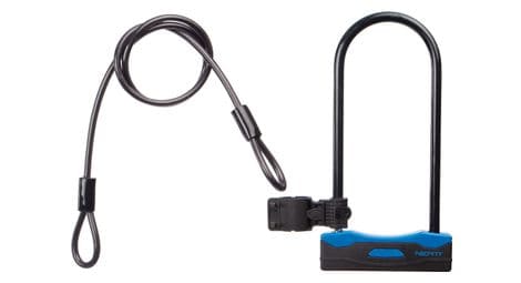 Neatt u lock 166 x 320 with cable d10 x 1400 mm black blue + support