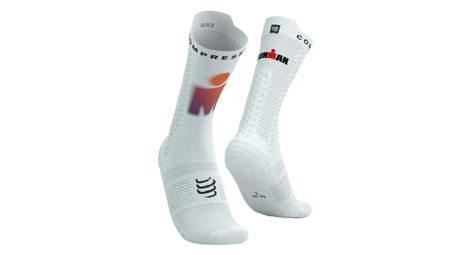 Compressport Pro Racing V4.0 Bike Ironman 2025 Weiß Sunset Socken