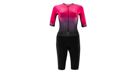 Combinaison Trifonction Huub TC Performance Rose/Noir Femme