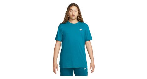 Tee shirt manches courtes nike sportswear club bleu
