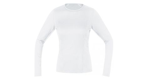 Maillot manches longues femme gore m women base layer thermo white