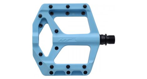 Coppia di pedali piatti ht components supreme-c pa32a azzurro